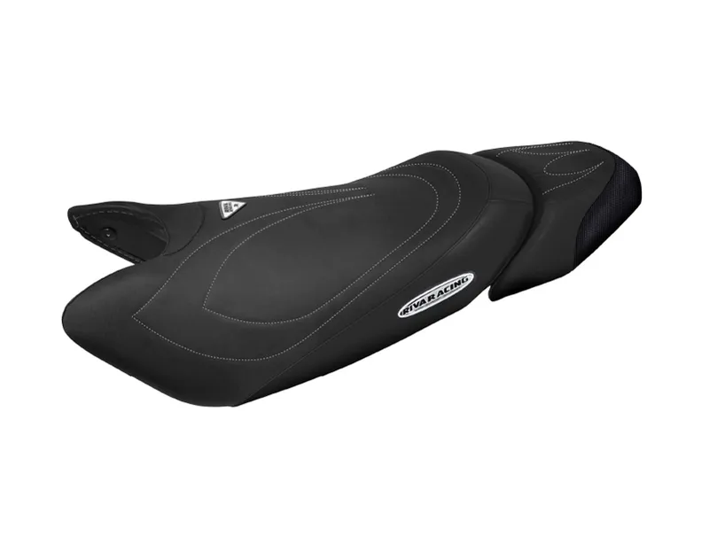 RIVA Kawasaki 2006+ STX-F Seat Cover - Black/Silver Stitching
